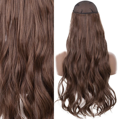 Invisible Wire One-Piece Synthetic Hair Extension sq88-2-30 32inches by HitMyNeed