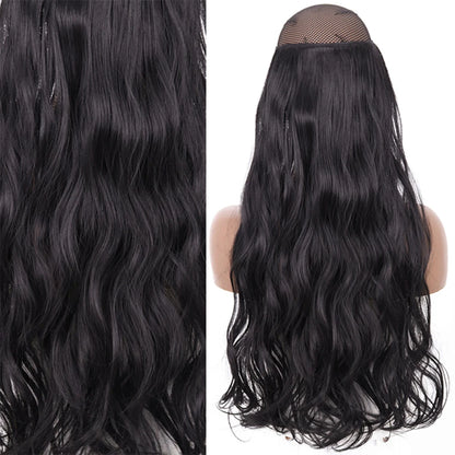 Invisible Wire One-Piece Synthetic Hair Extension sq88-2 32inches by HitMyNeed