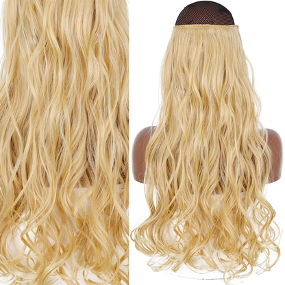 Invisible Wire One-Piece Synthetic Hair Extension sq88-22 32inches by HitMyNeed