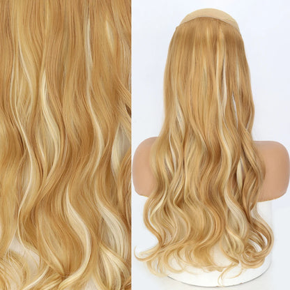 Invisible Wire One-Piece Synthetic Hair Extension sq88-27h613 32inches by HitMyNeed