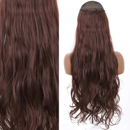 Invisible Wire One-Piece Synthetic Hair Extension sq88-33 32inches by HitMyNeed