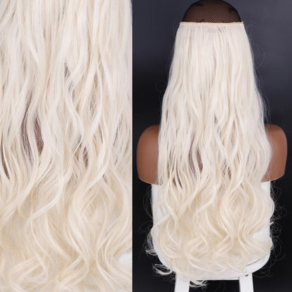 Invisible Wire One-Piece Synthetic Hair Extension sq88-60 32inches by HitMyNeed