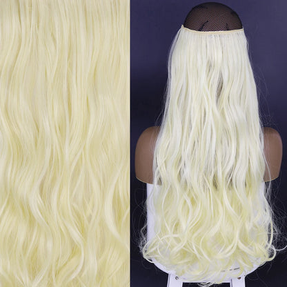Invisible Wire One-Piece Synthetic Hair Extension sq88-613 32inches by HitMyNeed