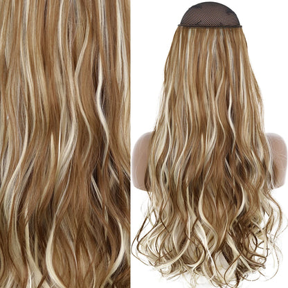 Invisible Wire One-Piece Synthetic Hair Extension sq88-6h613 32inches by HitMyNeed