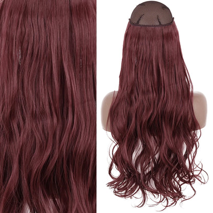Invisible Wire One-Piece Synthetic Hair Extension sq88-99j 32inches by HitMyNeed