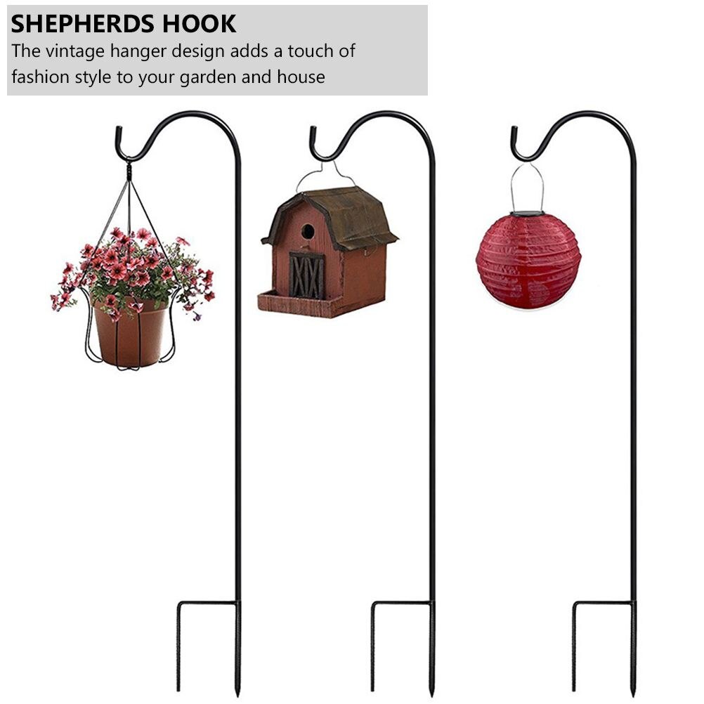 Iron Garden Shepherd Hooks Set of 4, 90 cm by HitMyNeed