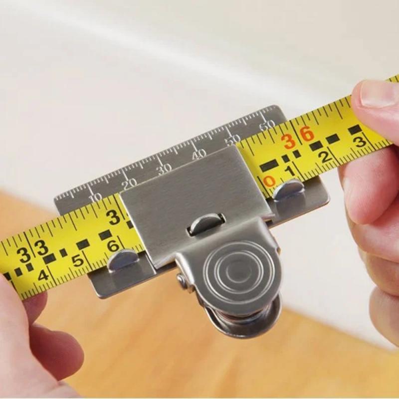 Iron Measuring Tape Clip for Precise Marking by HitMyNeed