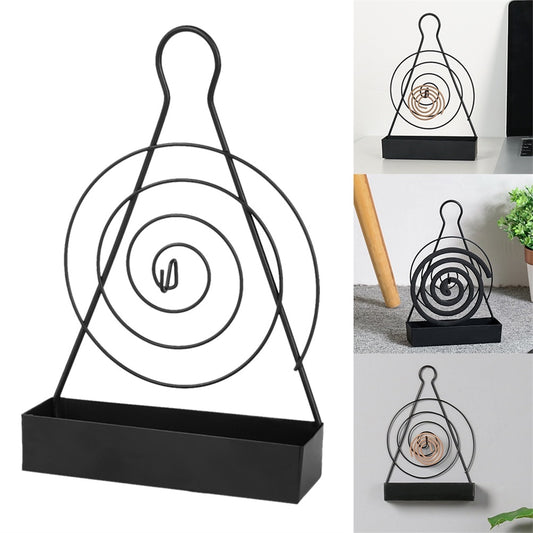 Iron Mosquito Coil Stand with Ash Catch Tray by HitMyNeed