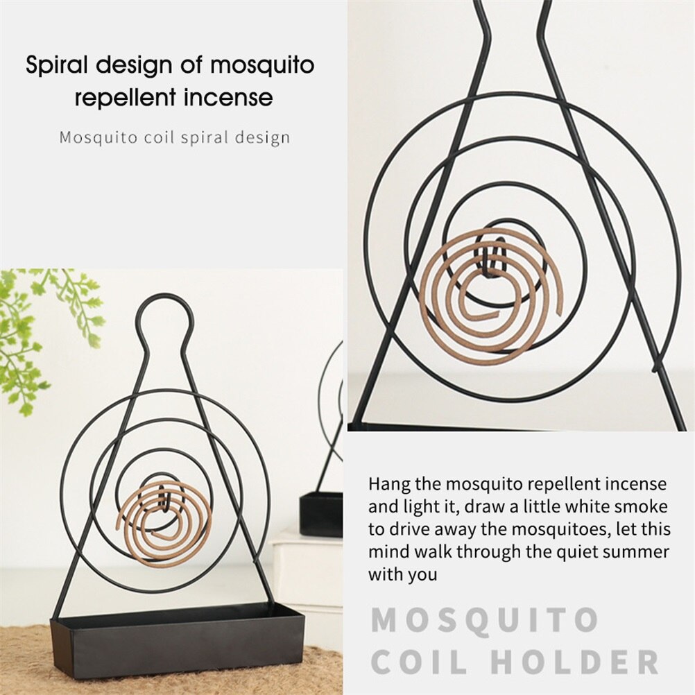 Iron Mosquito Coil Stand with Ash Catch Tray by HitMyNeed