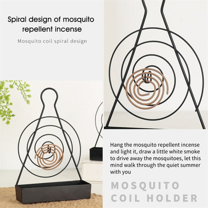 Iron Mosquito Coil Stand with Ash Catch Tray by HitMyNeed