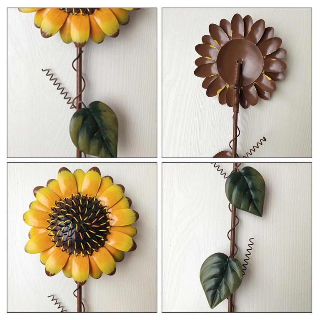 Iron Sunflower Garden Stake Outdoor Decor by HitMyNeed