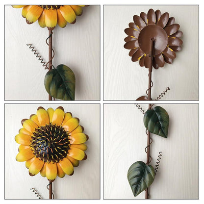 Iron Sunflower Garden Stake Outdoor Decor by HitMyNeed