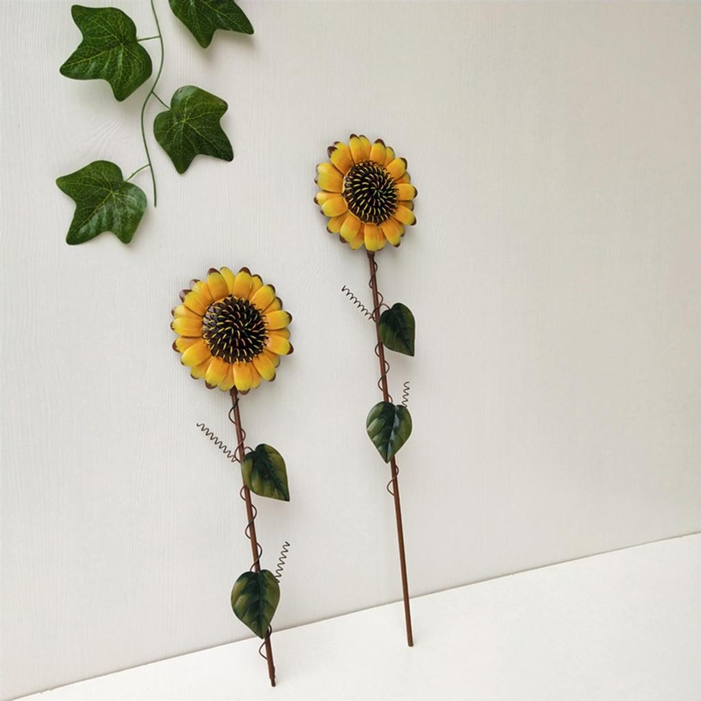 Iron Sunflower Garden Stake Outdoor Decor by HitMyNeed