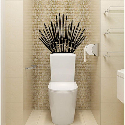 Iron Throne Parody Toilet Wall Decal Sticker by HitMyNeed
