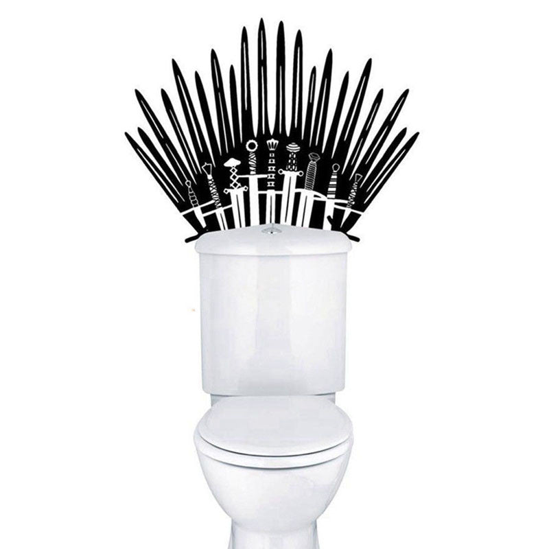 Iron Throne Parody Toilet Wall Decal Sticker by HitMyNeed