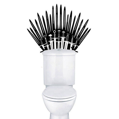 Iron Throne Parody Toilet Wall Decal Sticker by HitMyNeed