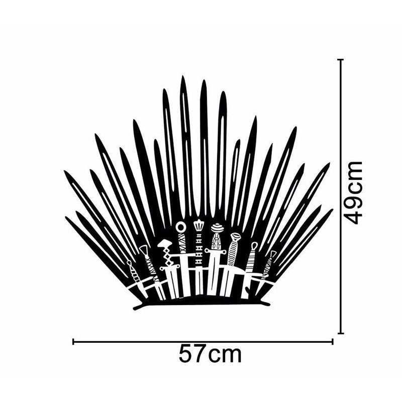 Iron Throne Parody Toilet Wall Decal Sticker by HitMyNeed