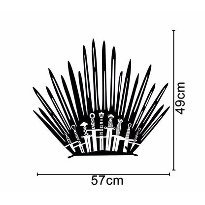 Iron Throne Parody Toilet Wall Decal Sticker by HitMyNeed