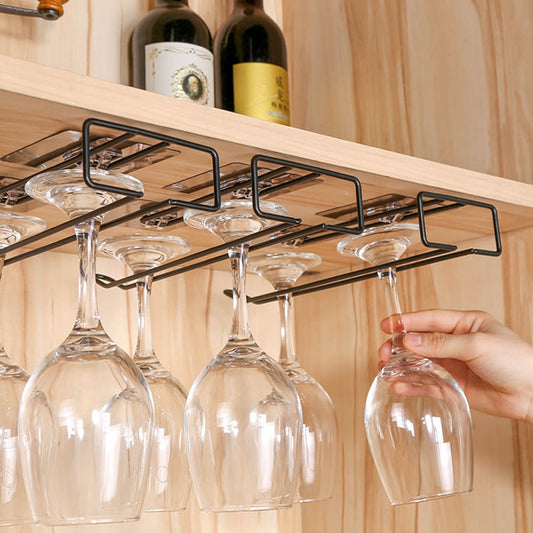 Iron Under Shelf Wine Glass Holder Rack by HitMyNeed