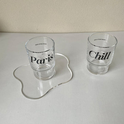 Irregular Clear Acrylic Coaster for Drinks & Decor by HitMyNeed