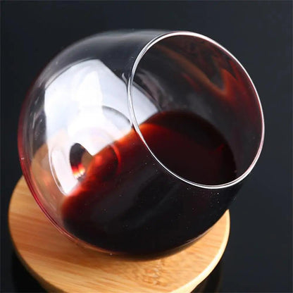Irregular Rotating Whiskey & Cocktail Tumbler Glass by HitMyNeed