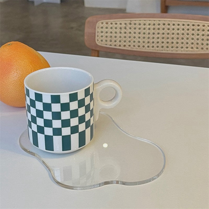 Irregular Shaped Clear Acrylic Coaster by HitMyNeed