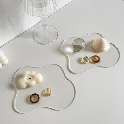 Irregular Shaped Clear Acrylic Coaster by HitMyNeed