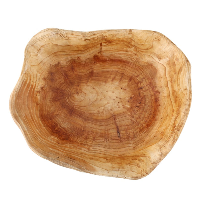 Irregular Wooden Fruit Bowl for Table & Kitchen by HitMyNeed