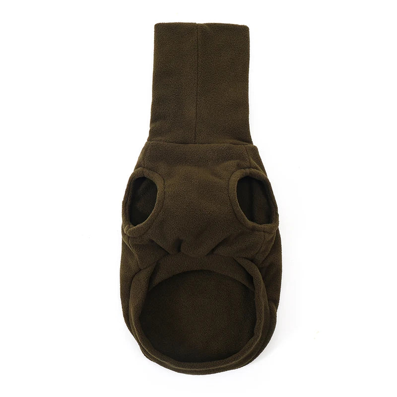 Italian Greyhound Fleece Turtleneck Sweater armygreen xl by HitMyNeed