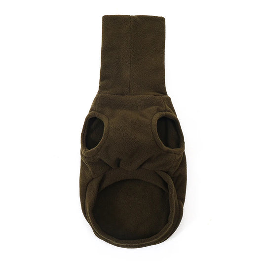 Italian Greyhound Fleece Turtleneck Sweater armygreen xl by HitMyNeed