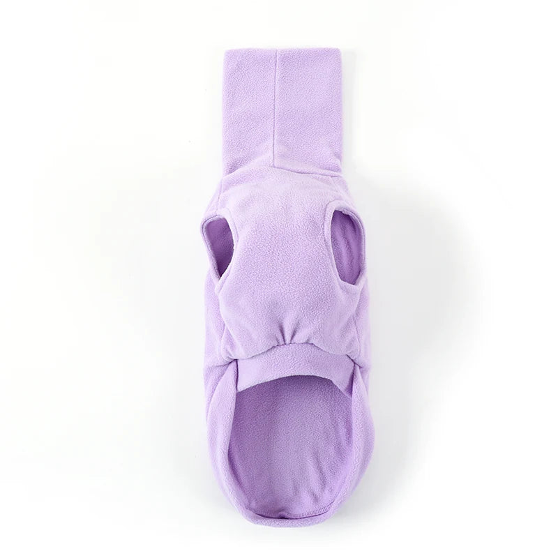 Italian Greyhound Fleece Turtleneck Sweater purple l by HitMyNeed