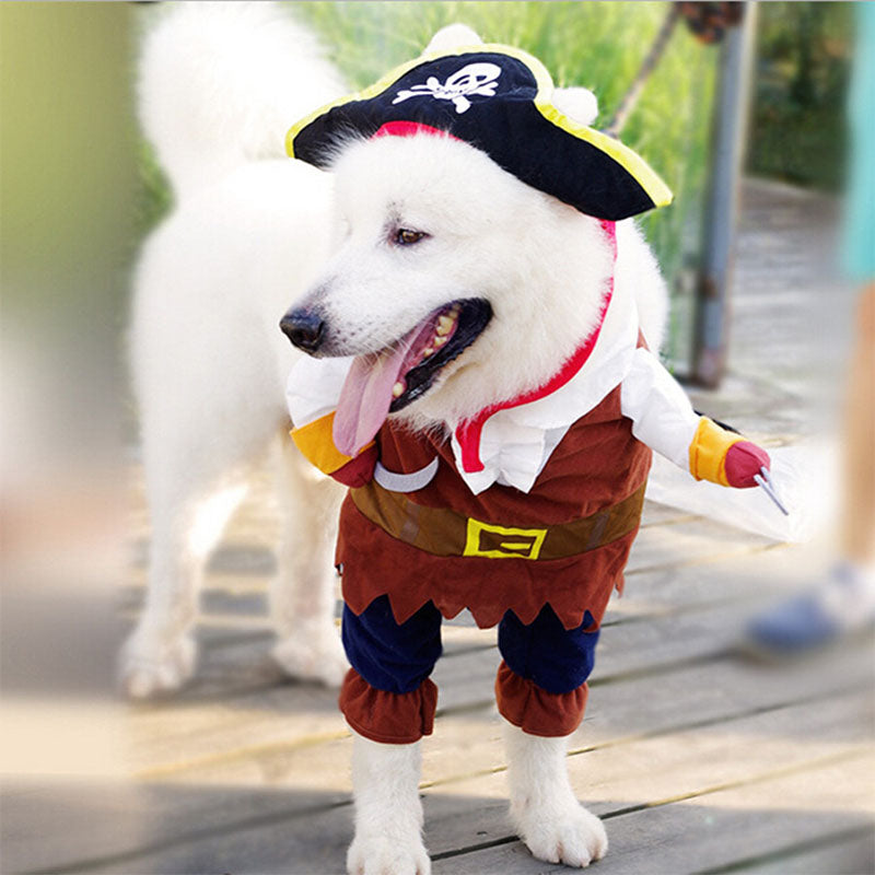 Jack Sparrow Pirate Pet Costume for Dogs & Cats by HitMyNeed