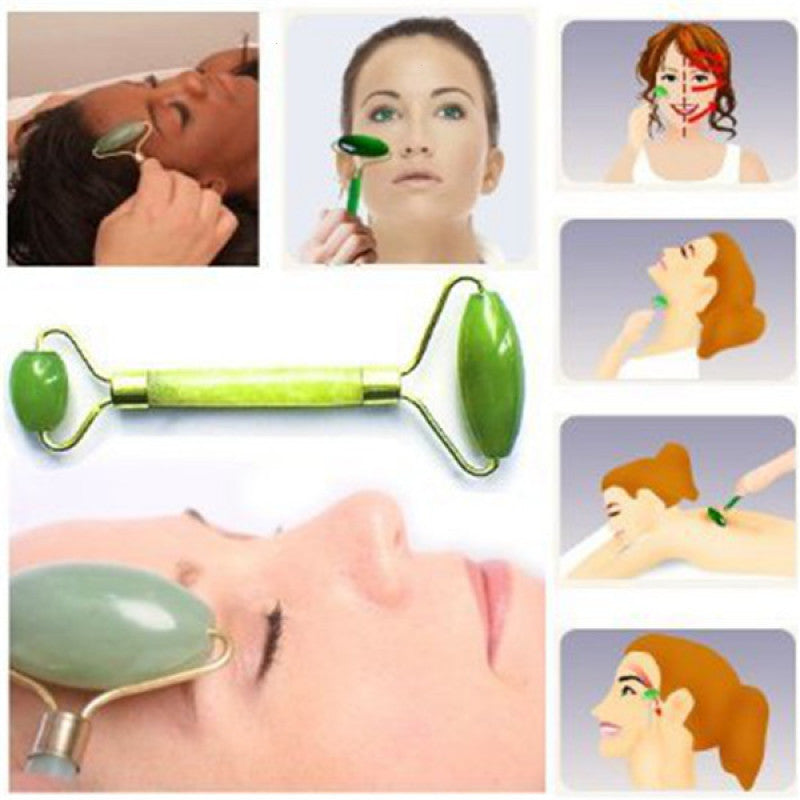 Jade Face Roller Lymphatic Massage Tool by HitMyNeed