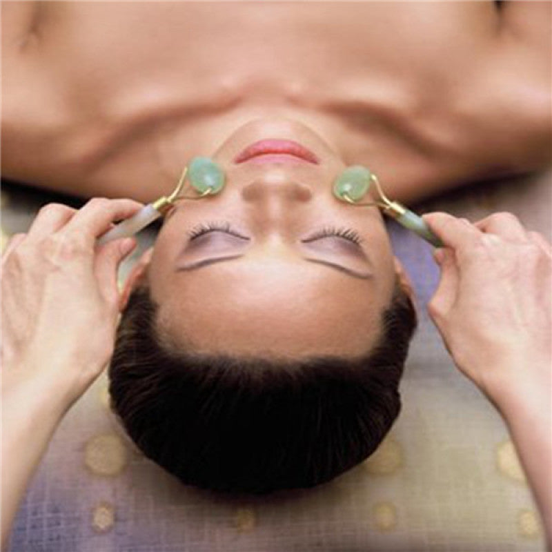 Jade Face Roller Lymphatic Massage Tool by HitMyNeed