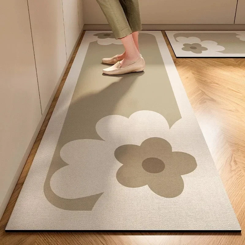 Japanese Soft Diatomite Kitchen Floor Mat d 60x90cm by HitMyNeed