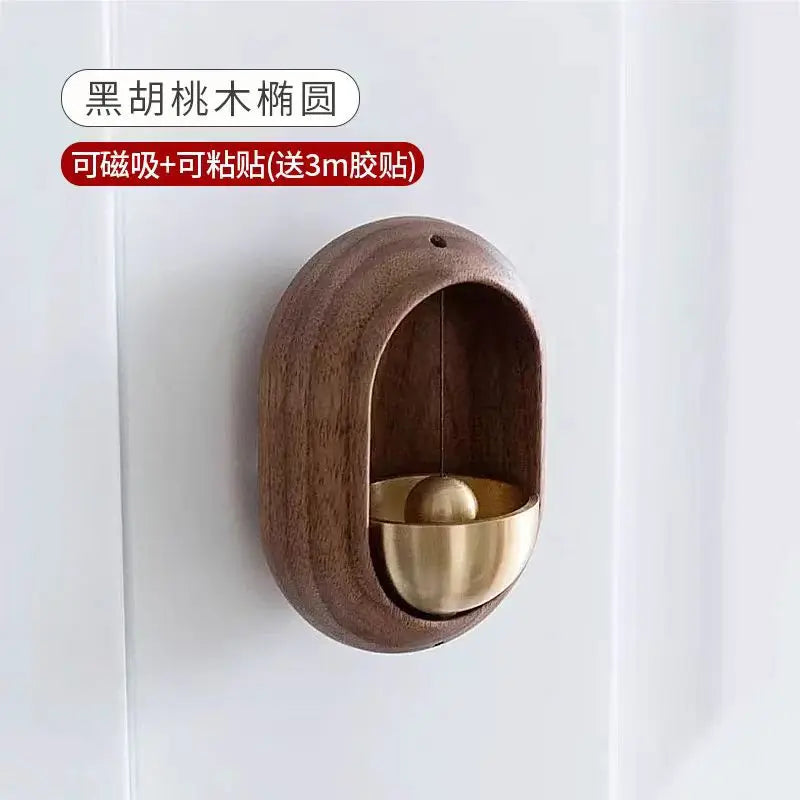 Japanese Wooden Wind Chime Wireless Doorbell brown-351268 by HitMyNeed