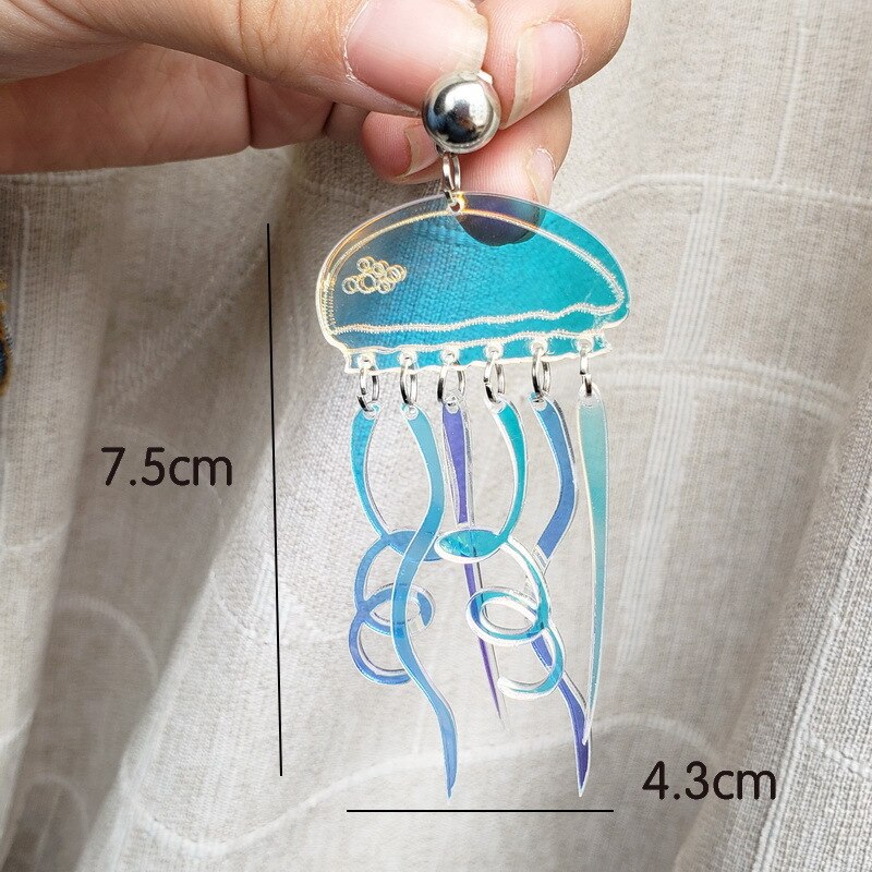 Jellyfish Drop Earrings for Girls and Women by HitMyNeed