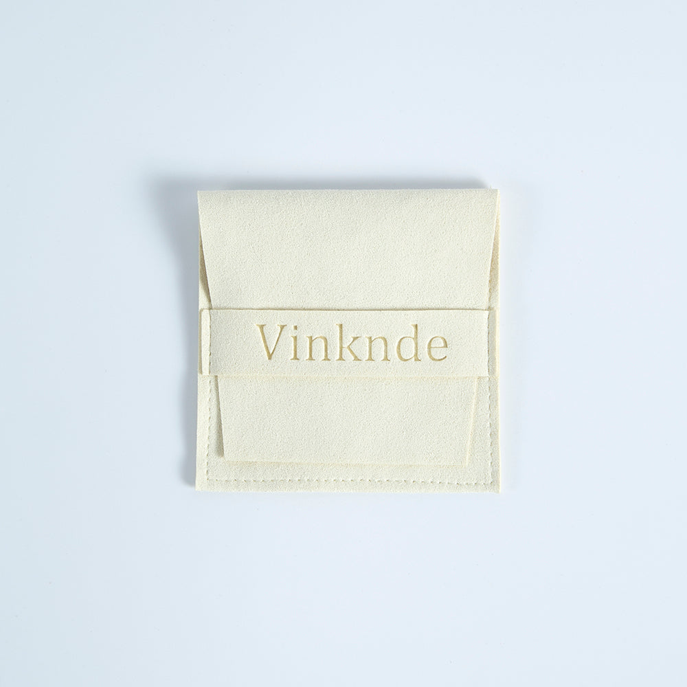 Jewelry Envelope Gift Bags & Storage (100 Pack) beige-with-logo 6-2x6-2cm by HitMyNeed