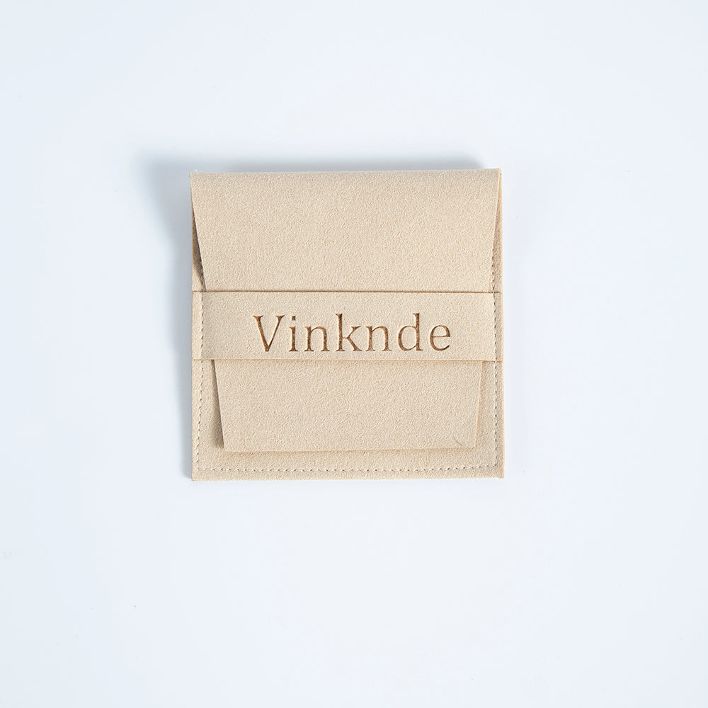 Jewelry Envelope Gift Bags & Storage (100 Pack) cream-with-logo 6-2x6-2cm by HitMyNeed