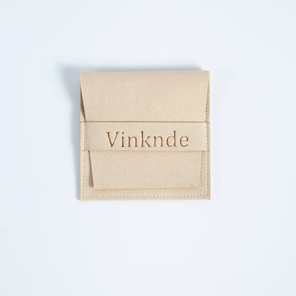 Jewelry Envelope Gift Bags & Storage (100 Pack) cream-with-logo 6-2x6-2cm by HitMyNeed