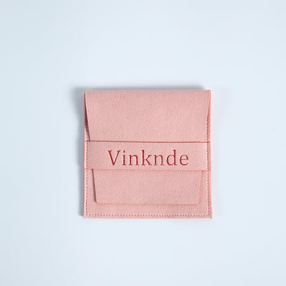Jewelry Envelope Gift Bags & Storage (100 Pack) dark-pink-with-logo 8x8cm by HitMyNeed