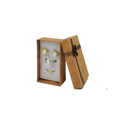Jewelry Gift Boxes with Inserts (Set of 12) brown by HitMyNeed