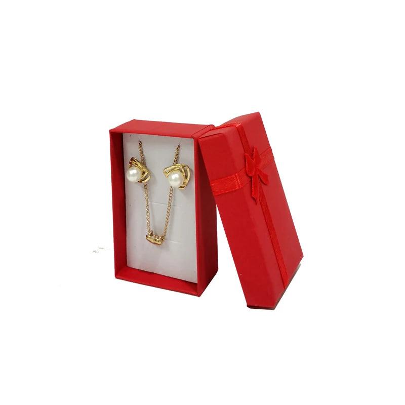 Jewelry Gift Boxes with Inserts (Set of 12) red by HitMyNeed