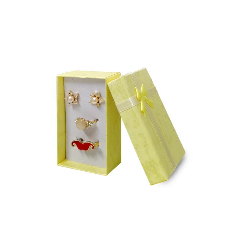 Jewelry Gift Boxes with Inserts (Set of 12) yellow by HitMyNeed