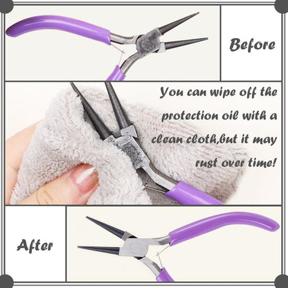 Jewelry Making Pliers Set with Rubber Grip (3 pcs) by HitMyNeed