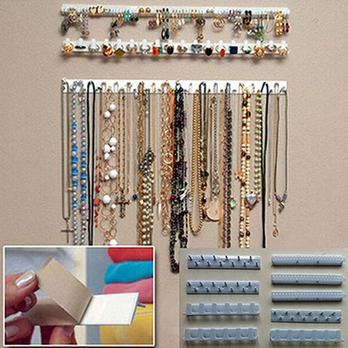 Jewelry Wall Organizer Set with 9 Racks by HitMyNeed