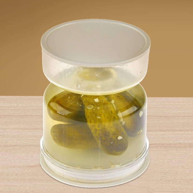 Juice Separator Pickle and Olive Dispenser Jar by HitMyNeed