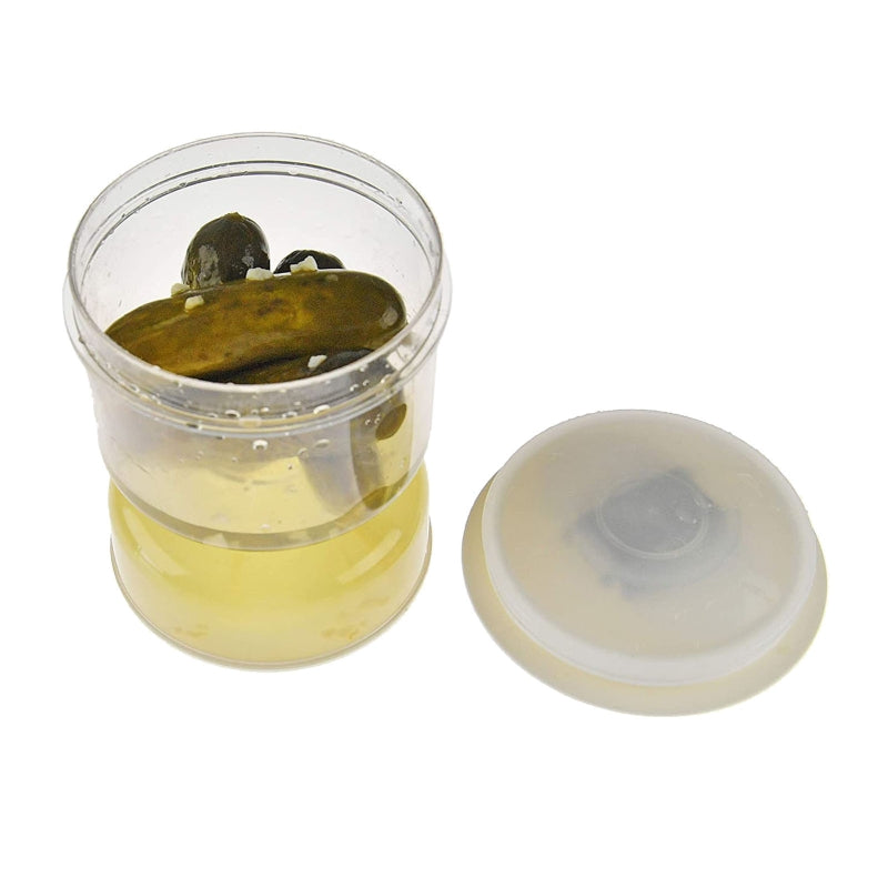 Juice Separator Pickle and Olive Dispenser Jar by HitMyNeed