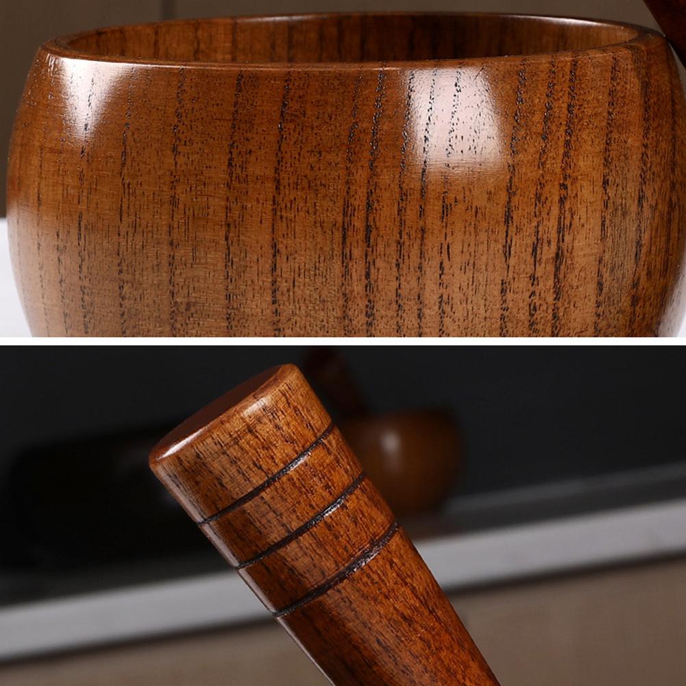 Jujube Wood Mortar and Pestle Set by HitMyNeed