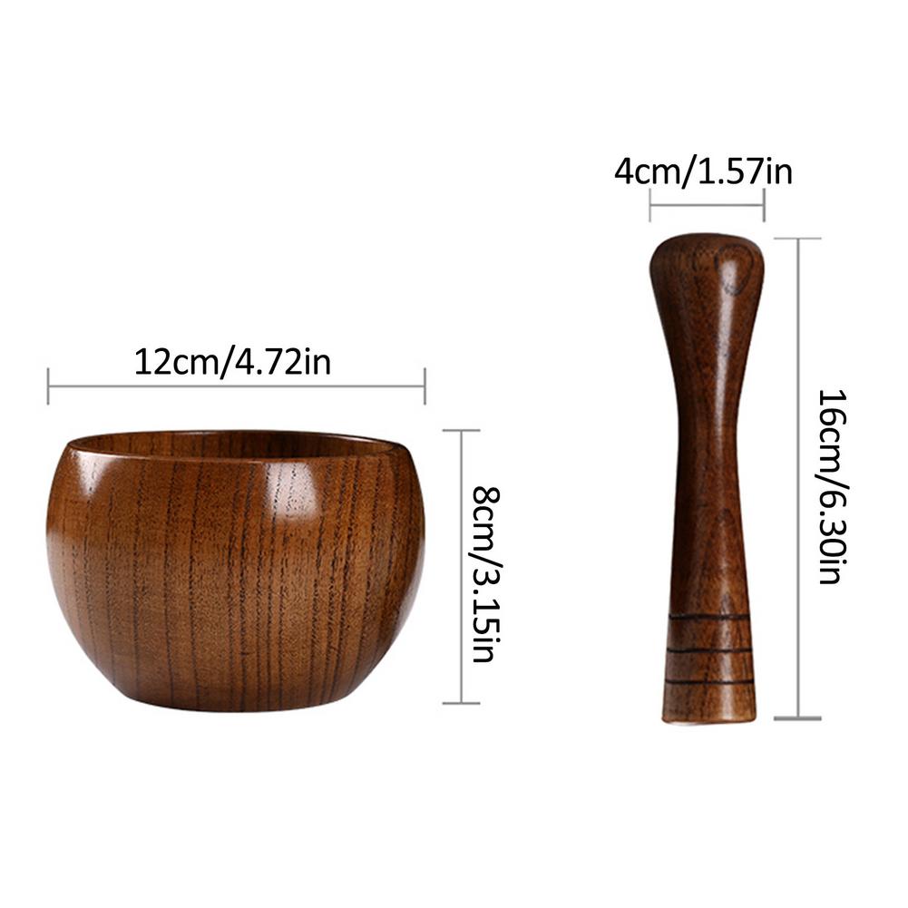 Jujube Wood Mortar and Pestle Set by HitMyNeed